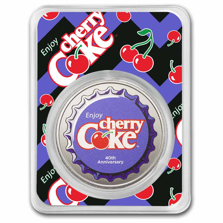 Coca-Cola® 1 oz Silver Colorized Round Cherry Coke® (in TEP) | eBay